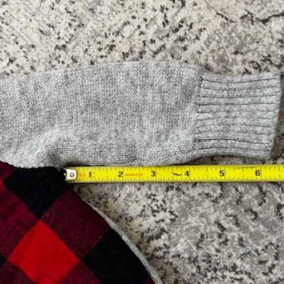 🧡3/15 Cat & Jack Check Knit Zip-Up Sweater Cardigan Jacket Boy Unisex 12M - Picture 4 of 8